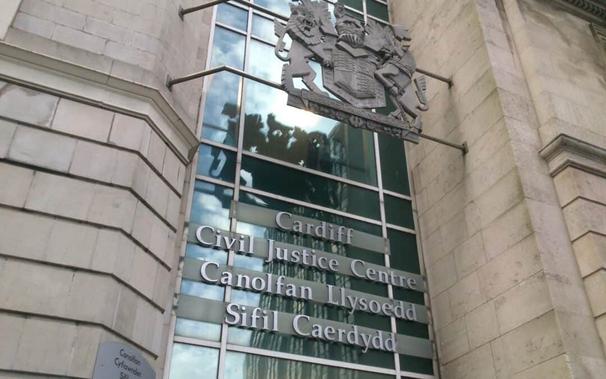 Front of Cardiff Civil Justice Centre