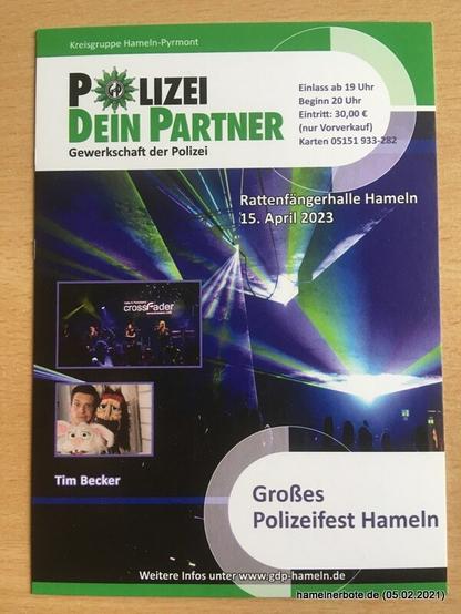 Plakat Polizeiball Hameln 2023