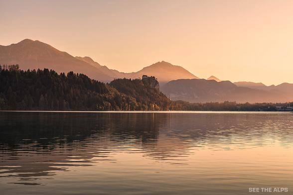 Bled, Slovenia 🇸🇮  - Lake Bled and Bled Castle at Sunrise