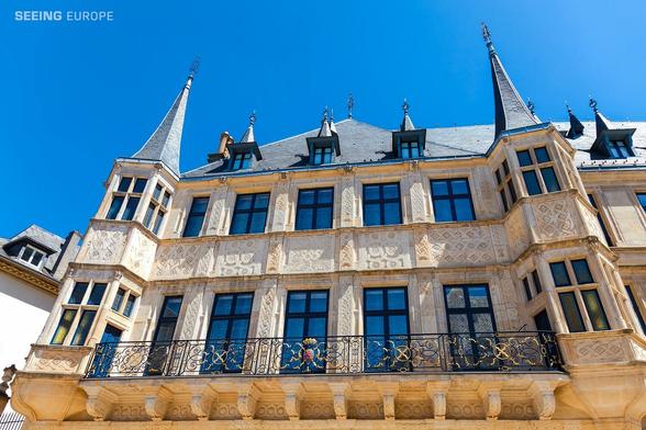 The Facade of the Grand Ducal Palace in Luxembourg City