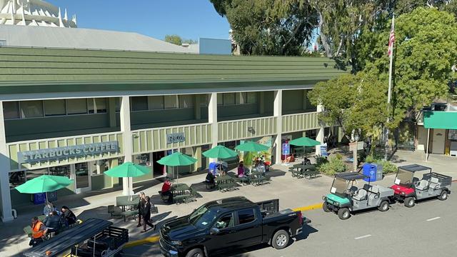 A view of the cast members-only Starbucks location hidden inside Disneyland Park on Jan. 27, 2023.