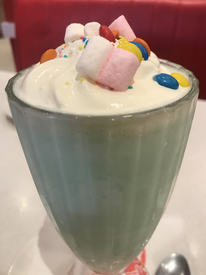 Lime shake at Wimpy in Cape Town