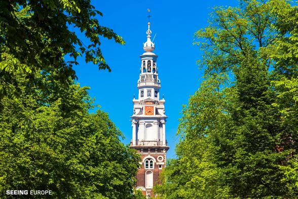 Amsterdam, the Netherlands - the Tower of the Zuiderkerk