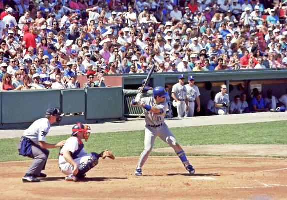 Mariners 3B Edgar Martinez hit at Fenway Park in August 1992.

Elected to the Hall of Fame in 2019 Edgar was a 2 time batting champion, 7 time All Star and won 5 Silver Sluggers. One 9f the games best right handed hitters he played 18 seasons all in Seattle and had 2247 career hits, 309 HR, drove in 1261 runs and was a career .312 hitter.
