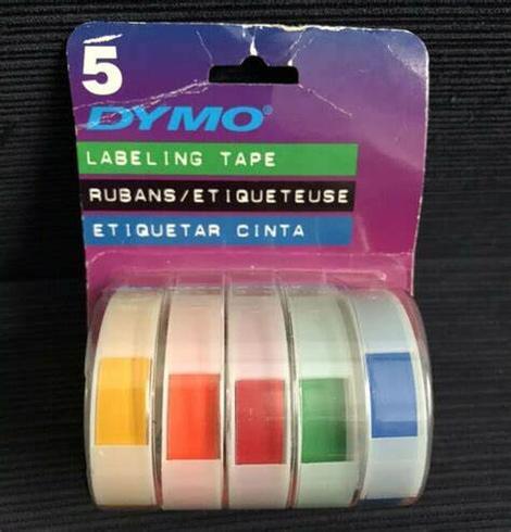 "Dymo" - Labelling Tape
Rubans / Etiqeteuse
Etiquetar Cinta