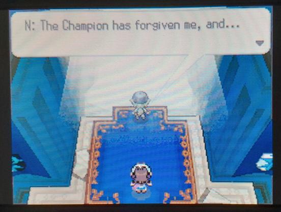 N: The Champion has forgiven me, and...