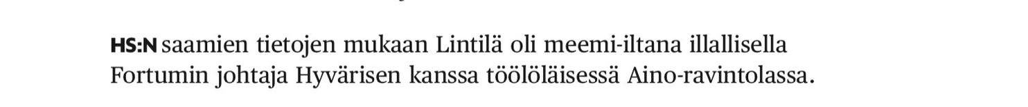 HS kertoo ministerin meemi-illastamisesta.
