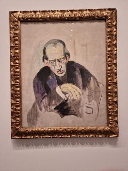 The picture shows a portrait painting of Herwarth Walden by Tobert Delauny. It was painted in 1923.