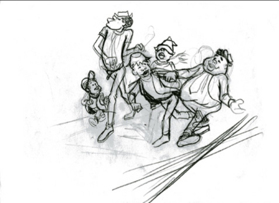 Fat Albert gang drawn by Leo Sullivan