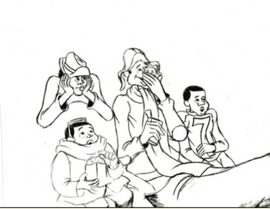 Fat Albert gang drawn by Leo Sullivan