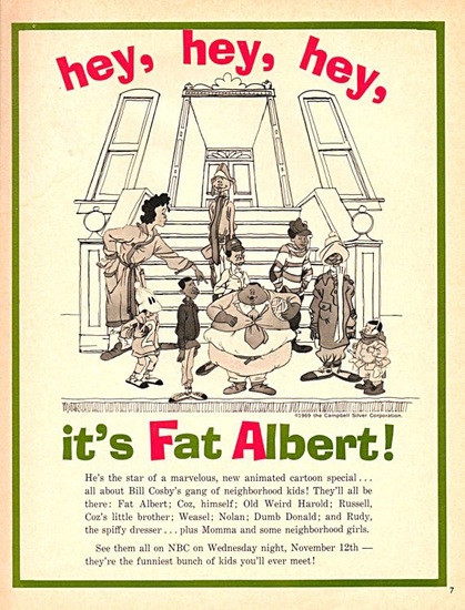 Advertisement for the Fat Albert special in 1969