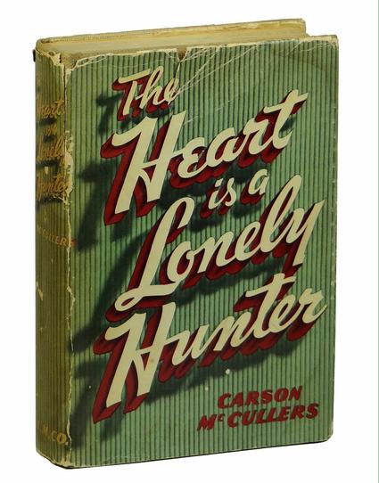 Cover of the first edition of The Heart is a Lonely Hunter (1940), published when Carson McCullers was 22 years old