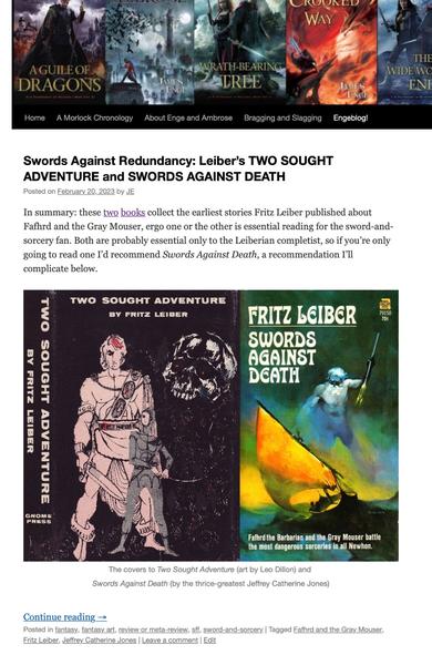 screenshot of the blogpost "Swords Against Redundancy"