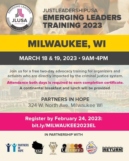 Emerging Leaders Training, March 18-19, 2023 in Milwaukee, Wisconsin