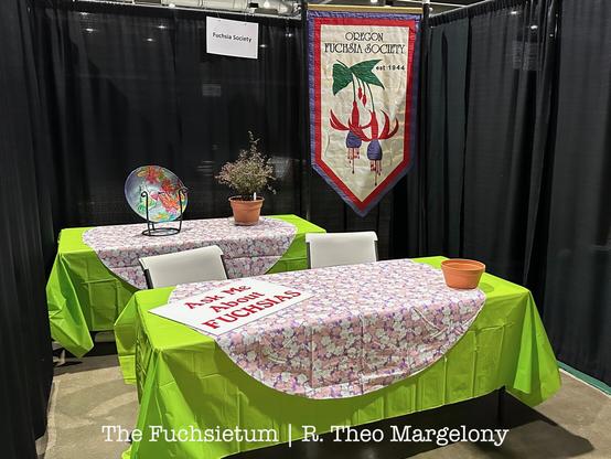 Oregon Fuchsia Society booth.