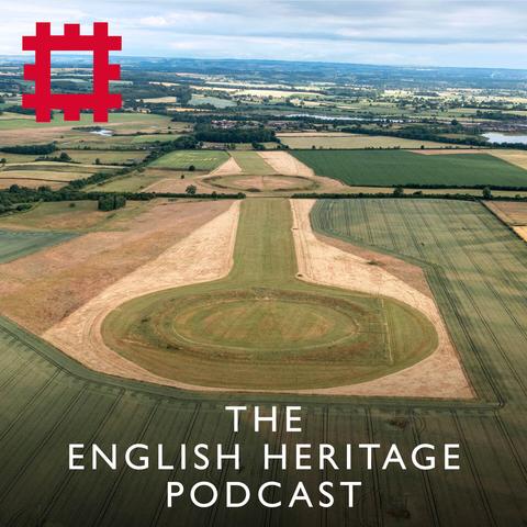 A photograph of the circular,  banked, Thornborough Henges from a drone.