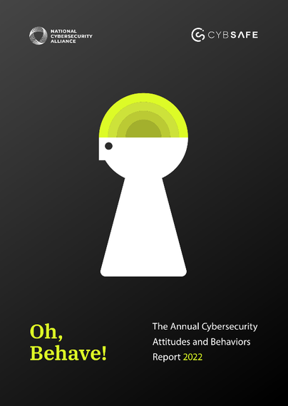 Front cover of the Oh, Behave! report from the National Cybersecurity Alliance.