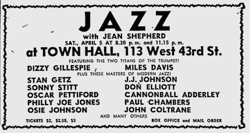 1958 - Jazz at Town Hall - New York City
