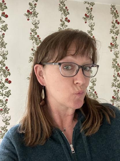 Silly picture of me and my new glasses at the side angle
