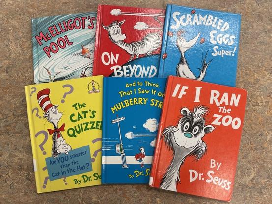 Covers of the six Dr. Seuss books taken out of print by Dr. Seuss Enterprises on March 2, 2021
