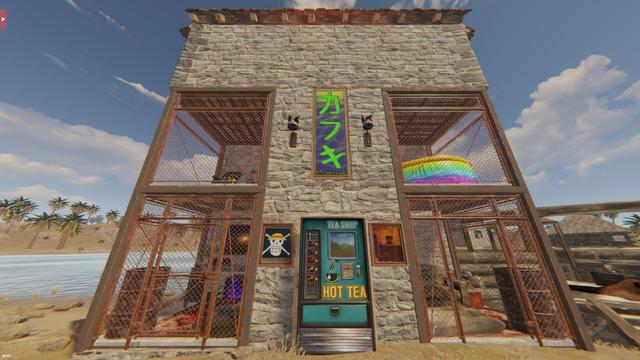 Rust the game roleplay server shop front