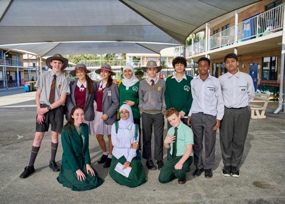 Photo courtesy of SBS: The Brisbane students participating in The Swap, a program designed by Ali Khadri, the CEO of the Islamic College of Brisbane, to broaden the experiences of teens across cultures and religions by experiencing their lives in each other’s home and school environments.
