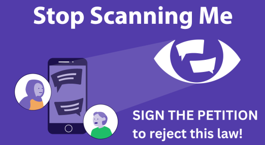 Stop Scanning me. Sign the petition to reject this law!