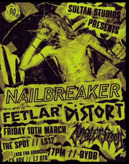 Gig Flyer, Leeds, 10/3/23