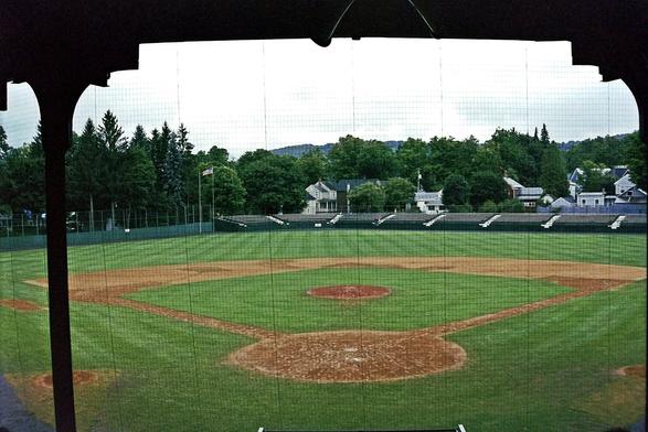 Abner Doubleday Field adjacent to the Hall of Fame in Cooperstown NY from July 1991.