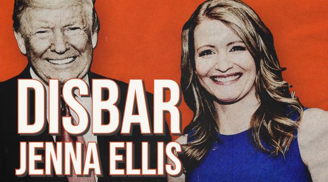 Jenna Ellis with Donald Trump
Caption: Disbar Jenna Ellis