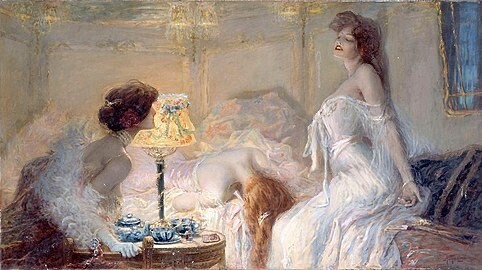 Tableau d’Albert Matignon, La morphine, 1905.