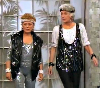 Golden girls, aerobics outfits ￼