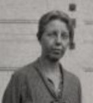 Quaesita Cromwell Drake, from the 1936 yearbook of the University of Delaware; a middle-aged white woman, photographed outdoors