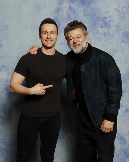A portrait of me and Andy Serkis.