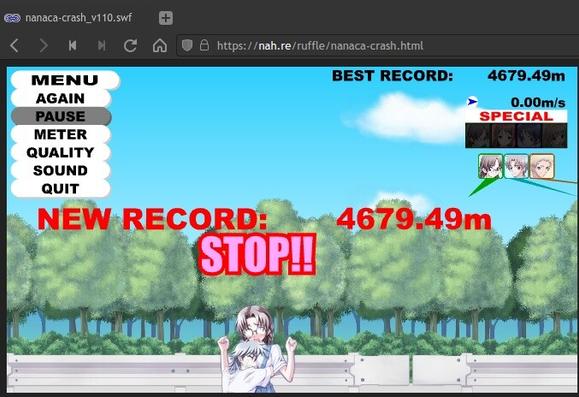 New record: 4679.49 meters