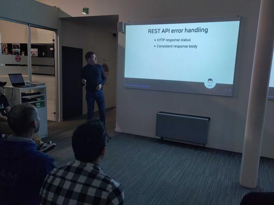 Wim giving his presentation