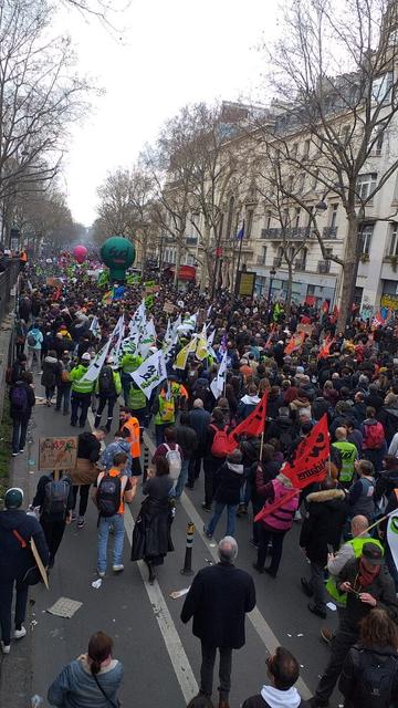 Cortège de Solidaires vu du haut