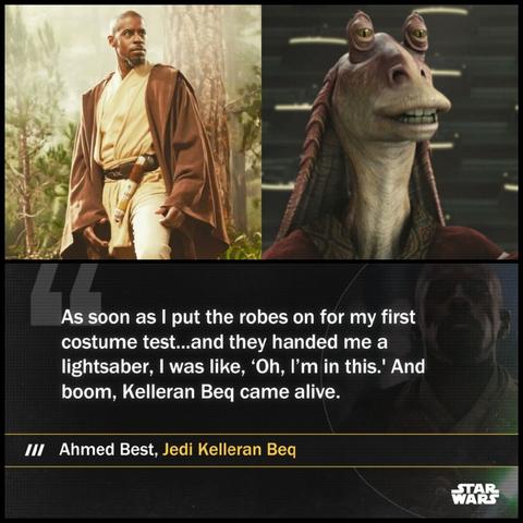 Ahmed Best was bullied by fans, for his portrayal of Jar Jar Binks in Star Wars Episode 1: The Phantom Menace.