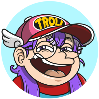 L'avatar de @Troll@maly.io : troll face dans le style d'un dessin de Toriyama Akira