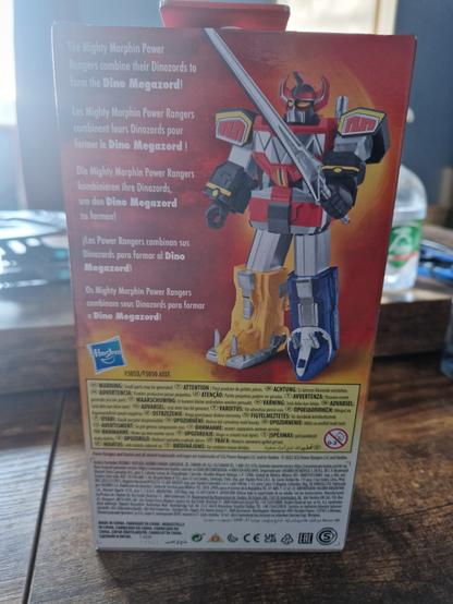 Dino Megazord action figure box - back
