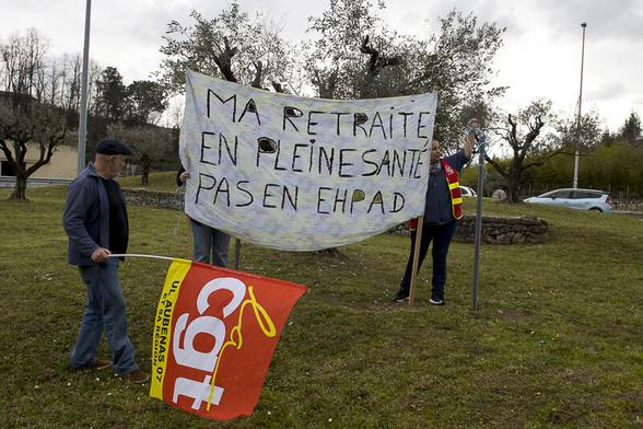 Manifestation du 24 mars à Joyeuse