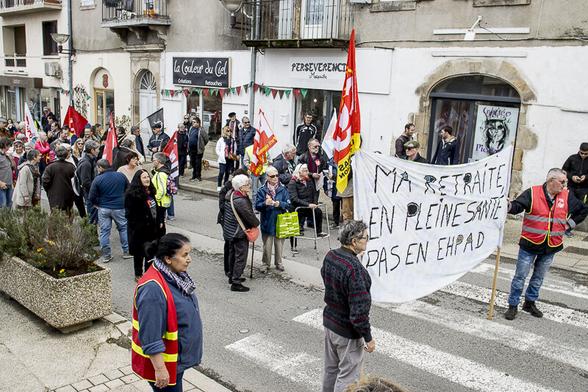 Manifestation du 24 mars à Joyeuse