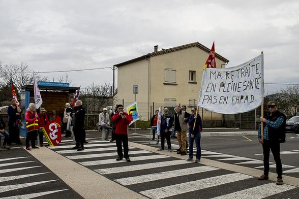 Manifestation du 24 mars à Joyeuse