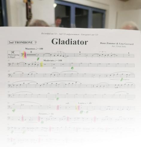 Notenblatt "Gladiator"