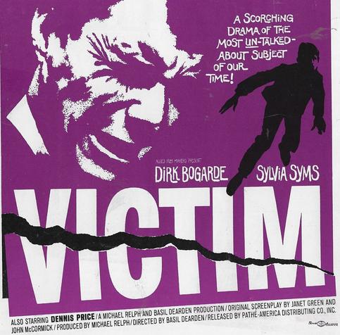 Original cinema poster for Victim (1961)