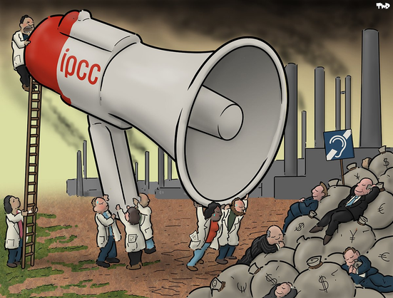 We are on the edge of a pollutant capitalism where the IPCC scientists are holding up a new megaphone one hundred times larger than normal, pointed at unengaged capitalists who are lying asleep on their money bags.