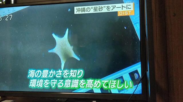Star sand on tv