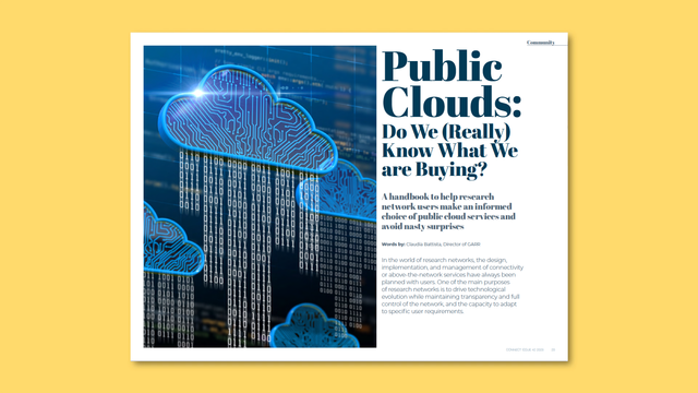 CONNECT42 - Public Clouds: Do We (Really) Know What We are Buying? - Words by: Claudia Battista, Director of GARR