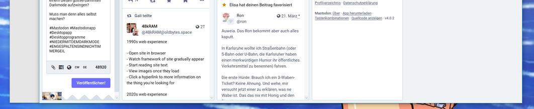 Hier sieht man mal die völlig idiotische Platzverschwendung beim Standardsystem (und das machen fast alle anderen auch so!)