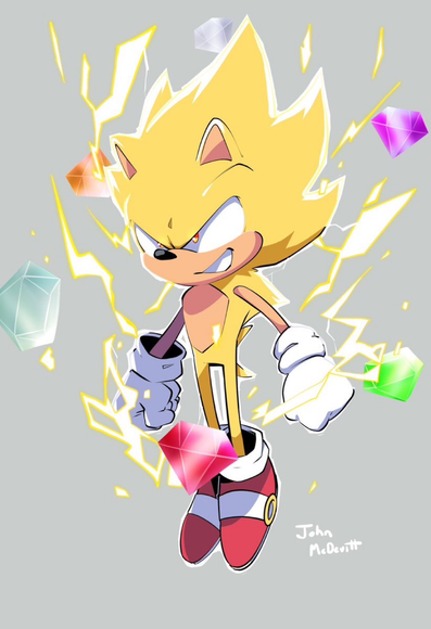 Super Sonic of sonic the hedgehog  game
